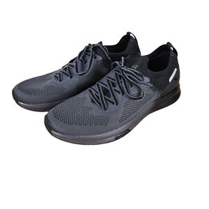 KURU Flux Mens Running Shoes Size 10.5 M Black Gray Sneakers Athletic Comfort